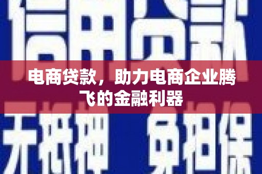 乌拉特中旗电商贷款，助力电商企业腾飞的金融利器