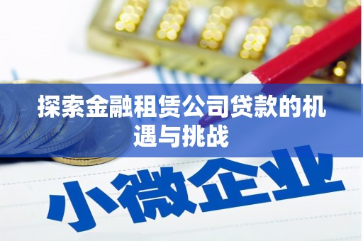 乌马河探索金融租赁公司贷款的机遇与挑战