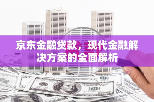 荣县京东金融贷款，现代金融解决方案的全面解析