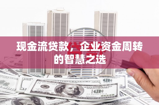 黔东南现金流贷款，企业资金周转的智慧之选