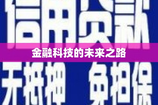 黄平金融科技的未来之路