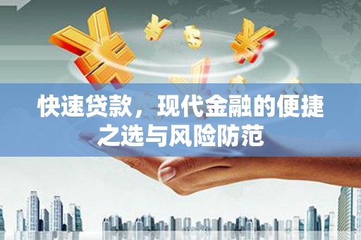 海原快速贷款，现代金融的便捷之选与风险防范