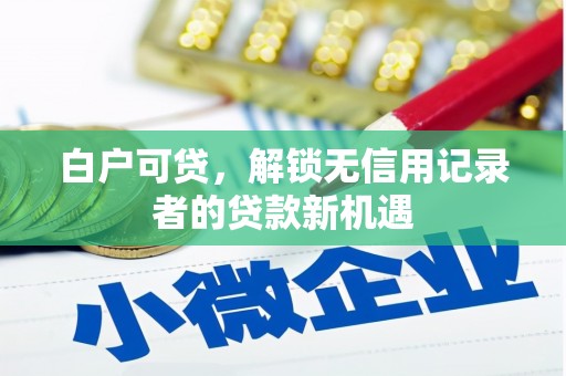 六横白户可贷，解锁无信用记录者的贷款新机遇