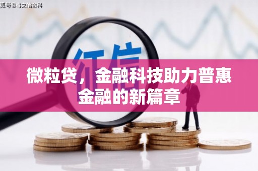 始兴微粒贷，金融科技助力普惠金融的新篇章