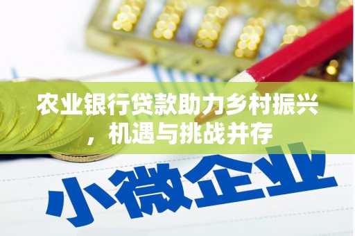 盂县农业银行贷款助力乡村振兴，机遇与挑战并存