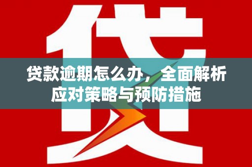 孟州贷款逾期怎么办，全面解析应对策略与预防措施
