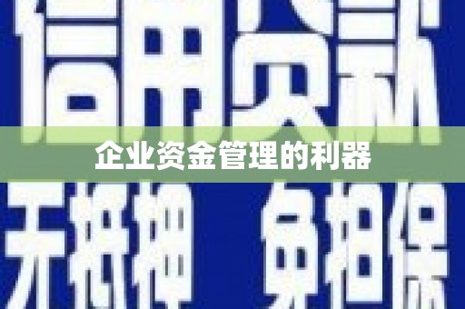 榆树企业资金管理的利器